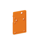 End plate; snap-fit type; 1.5 mm thick; orange