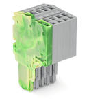 2-conductor female connector; 1.5 mm²; 5-pole; 1,50 mm²; green-yellow, gray