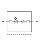 Component plug; for carrier terminal blocks; 1-pole; LED (red); 5 mm wide; gray