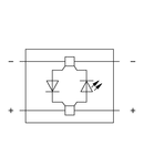 Component plug; for carrier terminal blocks; 2-pole; with rectifier diode and LED; 10 mm wide; gray