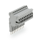 Modular TOPJOB®S connector; modular; for jumper contact slot; 9-pole; 1,50 mm²; gray