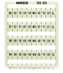 WMB marking card; as card; MARKED; R6, S6, T6, ..., Y6, Z6, SL to R10, S10, T10, ..., Y10, Z10, SL (2 each); not stretchable; Horizontal marking; snap-on type; white