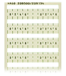 WSB marking card; as card; MARKED; 0, 2, 4, 6, , , 0, 2, 4, 6, 3, 5, 7, , ,1, 3, 5, 7; not stretchable; Horizontal marking; snap-on type; white