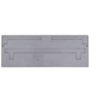 Separator plate; 2 mm thick; oversized; light gray