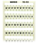 WMB marking card; as card; MARKED; R6, S6, T6, ..., Y6, Z6, SL to R10, S10, T10, ..., Y10, Z10, SL (2 each); not stretchable; Vertical marking; snap-on type; white