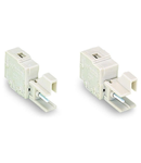 Test plugs for female connectors; for 7.5 mm and 7.62 mm pin spacing; 2,50 mm²; light gray