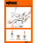 Stickers for operating instructions; for multilevel installation terminal blocks with CAGE CLAMP® COMPACT; 775 Series