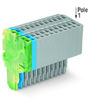 2-conductor female connector; 1.5 mm²; 15-pole; 1,50 mm²; green-yellow, blue, gray