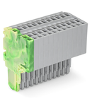 2-conductor female connector; 1.5 mm²; 12-pole; 1,50 mm²; green-yellow, gray