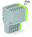 2-conductor female connector; 1.5 mm²; 8-pole; 1,50 mm²; gray, green-yellow