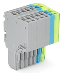 2-conductor female connector; 1.5 mm²; 7-pole; 1,50 mm²; gray, blue, green-yellow