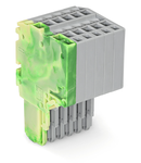 2-conductor female connector; 1.5 mm²; 6-pole; 1,50 mm²; green-yellow, gray