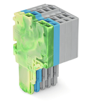 2-conductor female connector; 1.5 mm²; 5-pole; 1,50 mm²; green-yellow, blue, gray