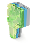 2-conductor female connector; 1.5 mm²; 3-pole; 1,50 mm²; green-yellow, blue, gray