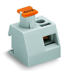 Transformer fuse terminal block; gray