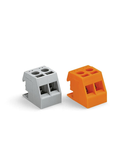 Transformer terminal block; 2-pole; orange