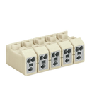 Power supply connector; white