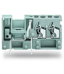 Stackable 2-conductor PCB terminal block; with commoning option; 2.5 mm²; Pin spacing 5 mm; 1-pole; CAGE CLAMP®; 2,50 mm²; blue