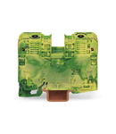 2-conductor ground terminal block; 35 mm²; suitable for Ex e II applications; lateral marker slots; only for DIN 35 x 15 rail; POWER CAGE CLAMP; 35,00 mm²; green-yellow