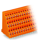 Triple-deck PCB terminal block; 2.5 mm²; Pin spacing 5.08 mm; 3 x 6-pole; CAGE CLAMP®; 2,50 mm²; orange