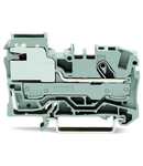 1-conductor power distribution disconnect terminal block; 6 mm²; Push-in CAGE CLAMP®; 6,00 mm²; gray