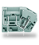 Stackable PCB terminal block; with fuse mounting; 2.5 mm²; Pin spacing 5 mm; 1-pole; CAGE CLAMP®; 2,50 mm²; gray