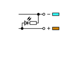 3-conductor sensor supply terminal block; LED (green); for NPN-(low-side) switching sensors; Power supply from sensor side; with colored conductor entries; 2.5 mm²; CAGE CLAMP®; 2,50 mm²; gray