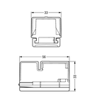 Supply module; for flat cable; 3 x 2.5 mm²; 3-pole; gray