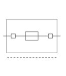 2-conductor fuse terminal block; with pivoting fuse holder; and end plate; for 5 x 20 mm miniature metric fuse; without blown fuse indication; for DIN-rail 35 x 15 and 35 x 7.5; 4 mm²; CAGE CLAMP®; 4,00 mm²; black