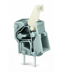 Stackable PCB terminal block; push-button; 2.5 mm²; Pin spacing 5/5.08 mm; 1-pole; CAGE CLAMP®; commoning option; 2,50 mm²; gray