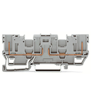 2-pin carrier terminal block; with 2 jumper positions; for DIN-rail 35 x 15 and 35 x 7.5; gray