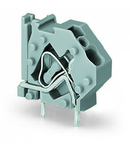 Stackable PCB terminal block; 4 mm²; Pin spacing 7.5 mm; 1-pole; CAGE CLAMP®; commoning option; 4,00 mm²; light gray