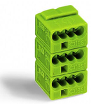 4-conductor modular PCB connector; for individual solder pins; 0.8 mm Ø; Pin spacing 5.75 mm; 4-pole; light green