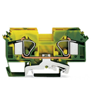 2-conductor ground terminal block; 16 mm²; suitable for Ex e II applications; lateral marker slots; for DIN-rail 35 x 15 and 35 x 7.5; CAGE CLAMP®; 16,00 mm²; green-yellow