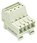 1-conductor male connector; 100% protected against mismating; DIN-35 rail mounting; 10 mm²; Pin spacing 7.62 mm; 8-pole; 10,00 mm²; light gray