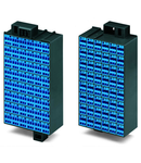 Matrix patchboard; 48-pole; Marking 1-48; suitable for Ex i applications; Color of modules: blue; Module marking, side 1 and 2 vertical; 1,50 mm²; dark gray