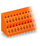 Double-deck PCB terminal block; 2.5 mm²; Pin spacing 5.08 mm; 2 x 24-pole; CAGE CLAMP®; 2,50 mm²; orange
