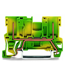 2-pin ground carrier terminal block; for DIN-rail 35 x 15 and 35 x 7.5; 4,00 mm²; green-yellow