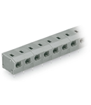 2-conductor PCB terminal block; 0.75 mm²; Pin spacing 7.5/7.62 mm; 3-pole; PUSH WIRE®; 0,75 mm²; gray