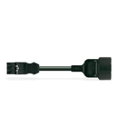 pre-assembled adapter cable; Plug/SCHUKO coupler; 3-pole; Cod. A; H05VV-F 3G 1.5 mm²; 3 m; 1,50 mm²; white