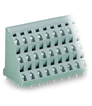 Triple-deck PCB terminal block; 2.5 mm²; Pin spacing 7.5 mm; 3 x 16-pole; CAGE CLAMP®; 2,50 mm²; gray