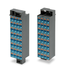 Matrix patchboard; 32-pole; plain; Color of modules: blue; for 19" racks; 1,50 mm²; dark gray