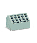 2-conductor PCB terminal block; 1.5 mm²; Pin spacing 5 mm; 5-pole; Push-in CAGE CLAMP®; 1,50 mm²; gray