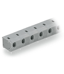 PCB terminal block; 2.5 mm²; Pin spacing 10/10.16 mm; 2-pole; PUSH WIRE®; 2,50 mm²; gray
