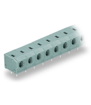 PCB terminal block; 2.5 mm²; Pin spacing 7.5/7.62 mm; 4-pole; PUSH WIRE®; 2,50 mm²; gray