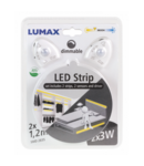 LUMAX- Sursa de iluminat  LS502S dublu set: Stip 2x LED, 2x senzor de mișcare, sursa de alimentare