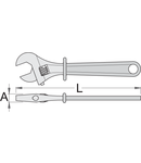 Cheie reglabila izolata la 1000 V 150, 165mm, 35mm, 23mm, 182g