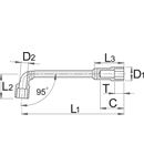 Chei tubulare pipa 8mm, 113mm, 26mm, 27mm, 13mm, 6,5mm, 76g