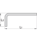 Chei locas hexagonal 1.5mm, 46.5mm, 15.5mm, 2.8g