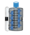 Set de chei locas hexagonal cu profil TX cu maner in cutie de plastic 230g